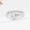 thumbnail image 1 of Womens Heart Shaped Ring Titanium Steel Diamond Promise Ring High Quality Durable Elegant Fashion Jewelry Gift For Her, 1 of 6