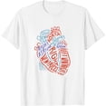 thumbnail image 1 of Womens Heart Specialist Anatomy Doctor Medical Biology T-Shirt White X-Large, 1 of 5