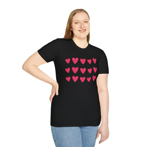 Womens Heart T-Shirt, Hearts, cute t-shirt