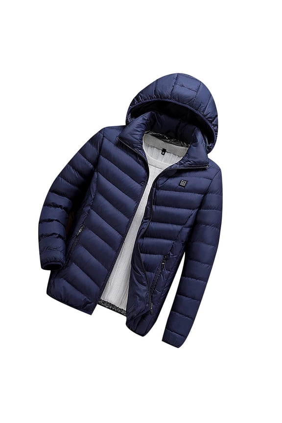 Womens Heated Jacket 2 Heat Zones Intelligent Usb Fast Warm Up Heated Jacket Winter Outdoor Long Sleeve Down Coat Solid Color Heating Clothing Thermal Regular Fit Womens Jackets Trendy