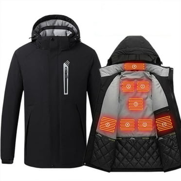 Womens Heated Jacket Puffer Coat Men's And Women's Same Eight Heating And Thickening Hooded Charging Suit