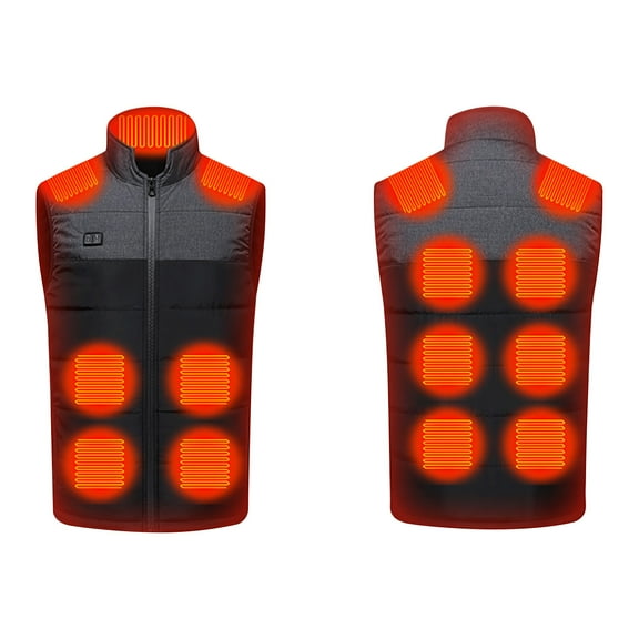 Womens Heated Jacket Puffer Coat Outdoor Warm Clothing Heated For Riding Skiing Fishing Charging Via Heated Coat With Pocket