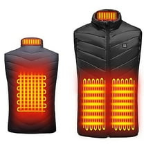 Womens Heated Jacket Puffer Coat Plus Size Heated Vest For Men And Women Dual Control 4 Heating Vest Heated Jacket Winter Heating Vest