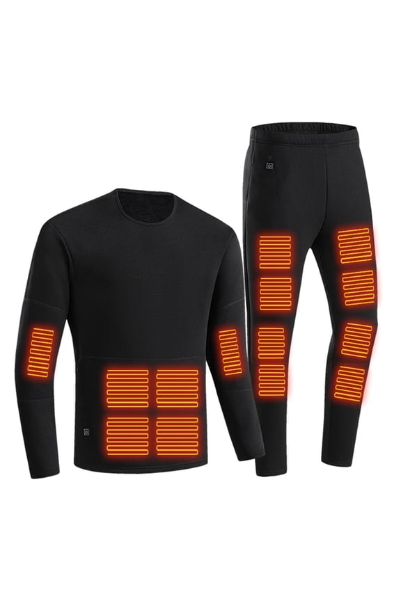 Womens Heated Jacket Puffer Coat Unisex Casual Solid Zipper Graphene Intelligent Temperature Control Medium And Long Hooded Heating Jacket