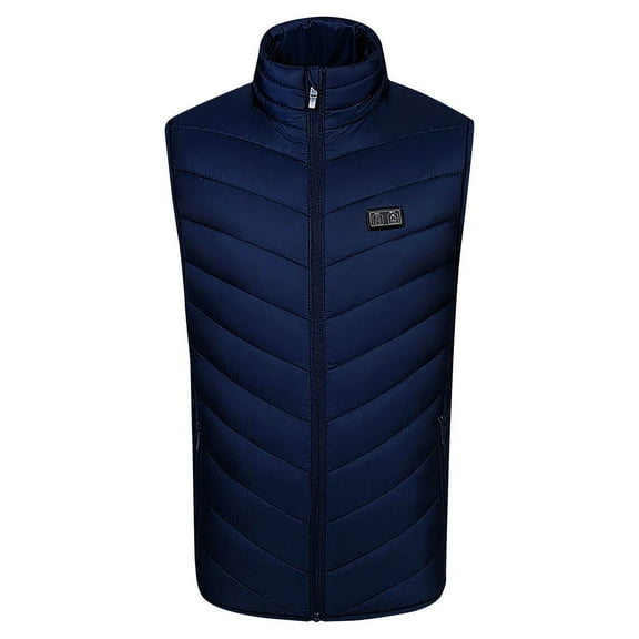 Womens Heated Jacket Puffer Coat Unisex Casual Zipper Double Control 11 Areas Heat Heating Vest USB Charging Vest