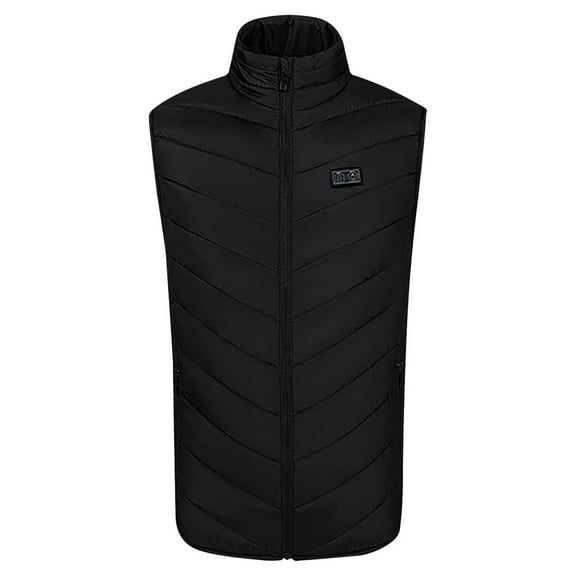 Womens Heated Jacket Puffer Coat Unisex Casual Zipper Double Control 11 Areas Heat Heating Vest USB Charging Vest