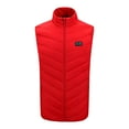 thumbnail image 1 of Womens Heated Jacket Puffer Coat Unisex Casual Zipper Double Control 9 Areas Heat Heating Vest USB Charging Vest, 1 of 3
