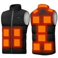 thumbnail image 1 of Womens Heated Jacket Puffer Coat Unisex Casual Zipper Dual Control Thirteen Area Solid Heat Heating Vest USB Charging, 1 of 6