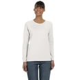 thumbnail image 1 of Womens Heavy Cotton Missy Fit Long-Sleeve T-Shirt 2 Pack, 1 of 2