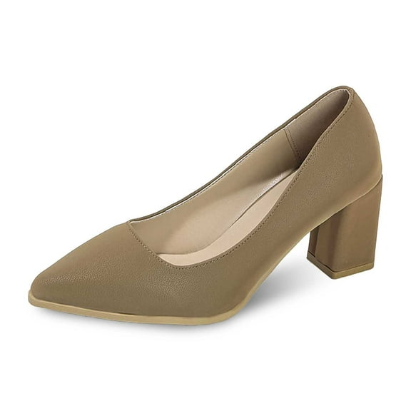 Womens Heels Platform Pumps Elegant High Heels for Women Women's High Heels Comfortable Breathable On Casual Solid Color For Daily Wear Versatile Fashion Shoes With Round Toe Design