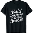 thumbnail image 1 of Womens Hello Deer Season, Goodbye Husband T-Shirt Black Medium, 1 of 5