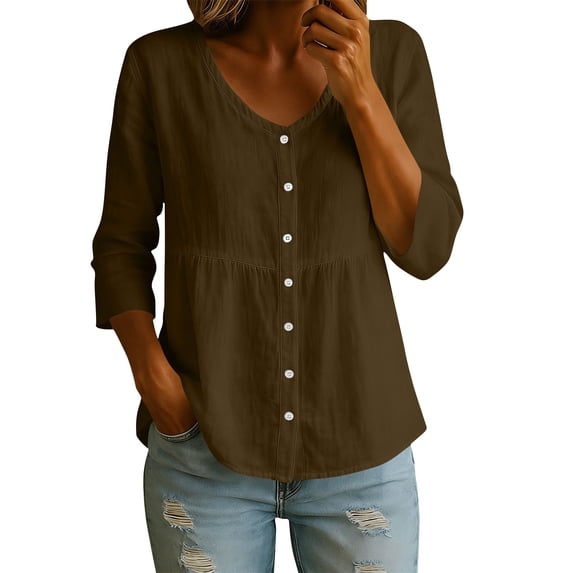 Womens Henley Tank Tops Button Up Spaghetti Strap Shirts Summer Casual Sleeveless Loose Fit Tees Camisole Blouses