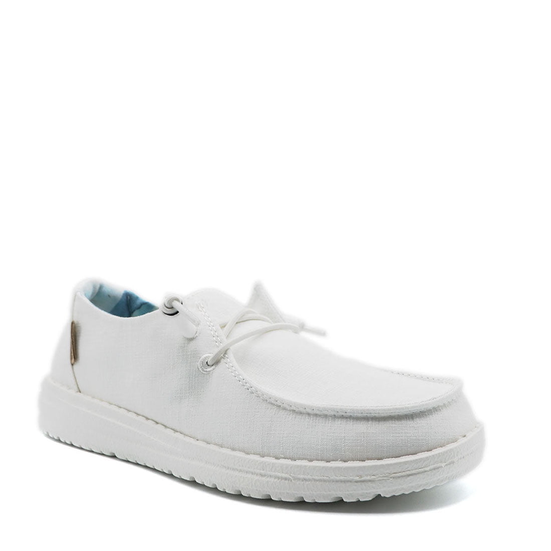 ヘイデュード スニーカー シューズ レディース Hey Dude Women's Wendy Sport Mesh Shoes Grey Hey Dudeレディースシロッコスポーツストライプスニーカー, ホワイト1