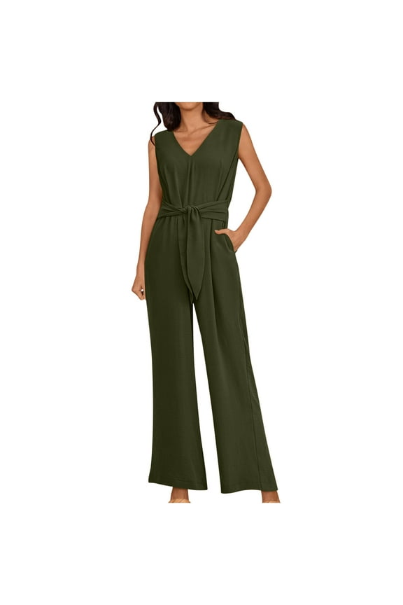 Womens High Cut Straight Leg Plain Long Leg Bib Pants Trousers Pants Catsuit for Ladies Faux Linen Casual Summer Fall Bib Pants 2026 Clothes Country Concert Y2K