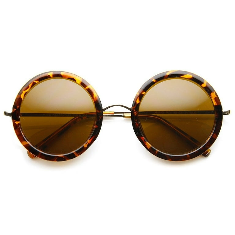 Round fashion sunglasses sales