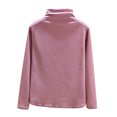 thumbnail image 1 of Womens High Neck Undershirt Long Sleeve Fleece-lined Base Layer Stretch Tee, 1 of 5