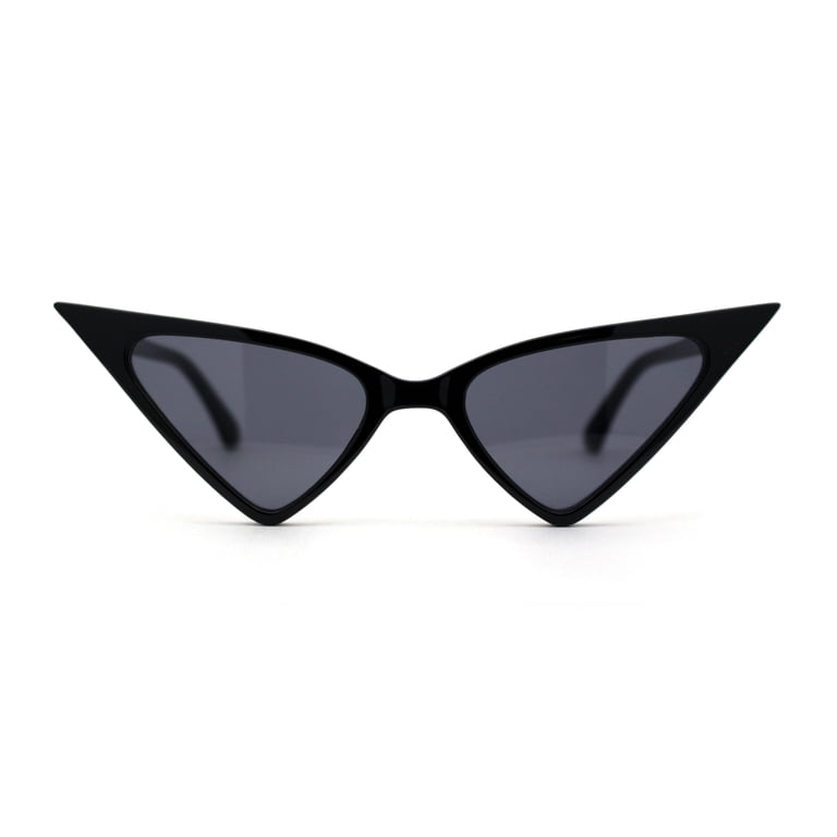 Womens High Point Sharp Triangle Thin Plastic Cat Eye  display picture 2