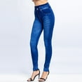thumbnail image 1 of Womens High Rise Skinny Jeans Super Comfy Stretchy Denim Slim Fit Tapered Pencil Pants, 1 of 5