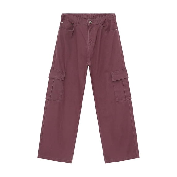 Womens High Rise Wide Leg Cargo Pants Durable Construction for Casual Everyday Wear Outdoor Activities and Travel
