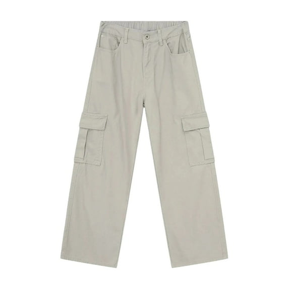 Womens High Rise Wide Leg Cargo Pants Durable Construction for Casual Everyday Wear Outdoor Activities and Travel