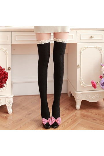 Garter Belt Thigh High Socks