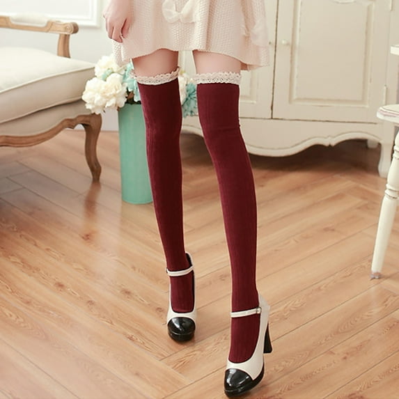 Womens High Socks Opaque Lace Thigh High Stockings Thigts Hosiery Preaching as Resistance Thigh Highs with Garter Belt Tights Variety up Tights Thigh Hose for Women Sock Knee Fishnet Stockings Bulk