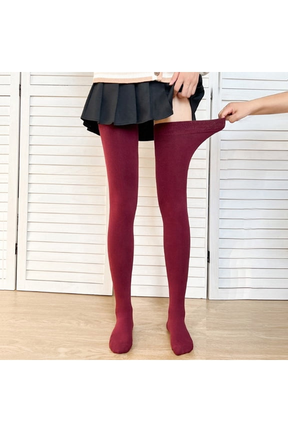 Womens High Socks Opaque Thigh High Stockings Thigts Hosiery Sleep Stockings Stocking for Christmas Thigh Highs Lingerie Knee High Stocking Thigh High Fishnet Stockings Garter Belt Fishnet Full Body