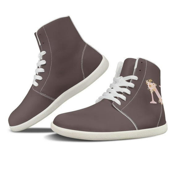 Womens High Top Sneakers PU Leather Running Shoes Non Slip Walking Athletic Tennis Shoes for Women Ankle Boots