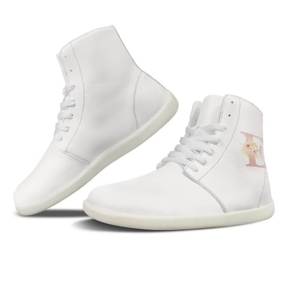 Womens High Top Sneakers PU Leather Running Shoes Non Slip Walking Athletic Tennis Shoes for Women Ankle Boots