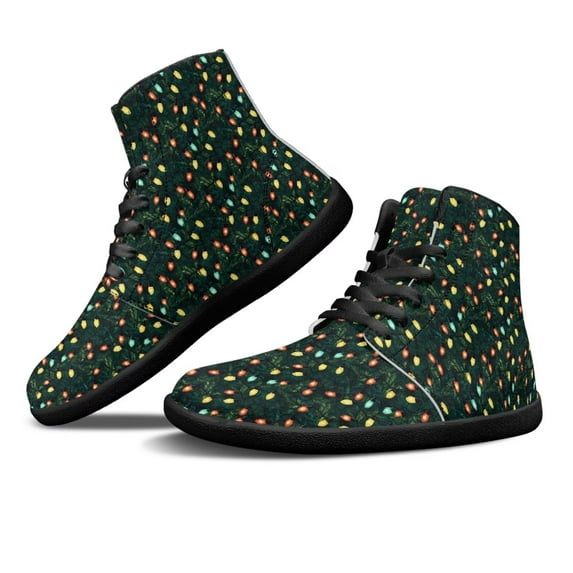 Womens High Top Sneakers PU Leather Running Shoes Non Slip Walking Athletic Tennis Shoes for Women Ankle Boots