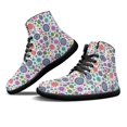 thumbnail image 1 of Womens High Top Sneakers PU Leather Running Shoes Non Slip Walking Athletic Tennis Shoes for Women Ankle Boots, 1 of 9