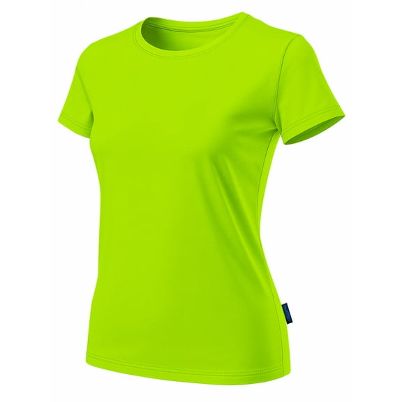 Womens High Visibility Shirt UPF50+ Short Sleeve Sun T-Shirt for Women Chloe Neon Green (XL)