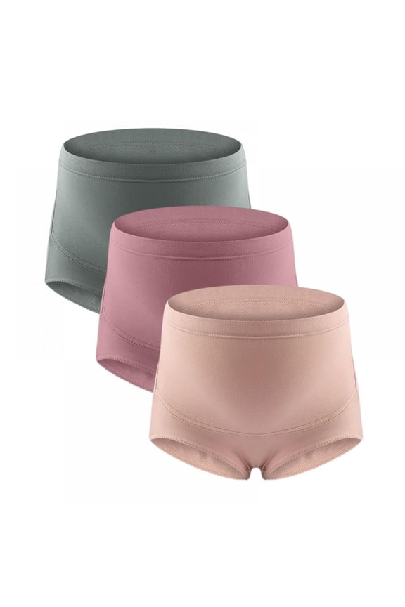 Womens High Waist Cotton Panties C Section Recovery Postpartum Soft Stretchy Full Coverage Underwear(3 Pack)