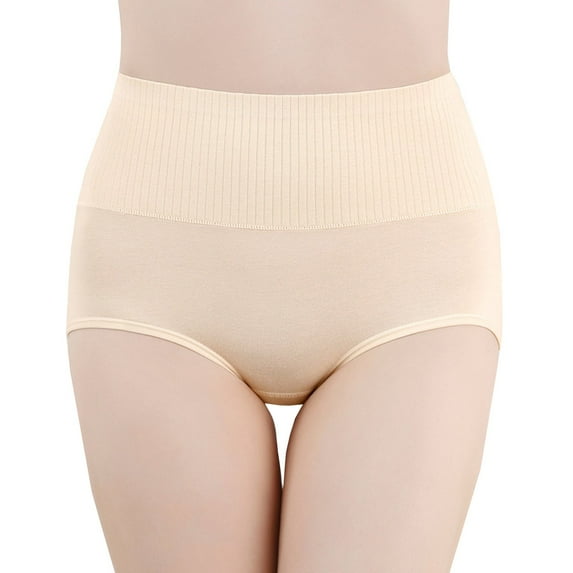 Womens High Waist Cotton Underwear Soft Super Stretchy Briefs Full Coverage Panties for Women