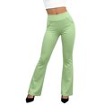 thumbnail image 1 of Womens High Waist Dress Pants Business Casual Work Pants Stretchy Bootcut Pull On Slacks Office Trousers with Pockets Green S, 1 of 5