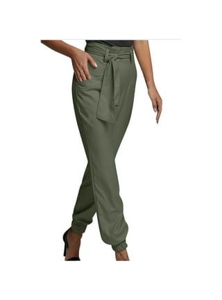 YWDJ Joggers for Women High Waist Tummy Control Fashion Casual Prints  Elastic Waist Trousers Long Straight Pants SweatpantsBlueXL 