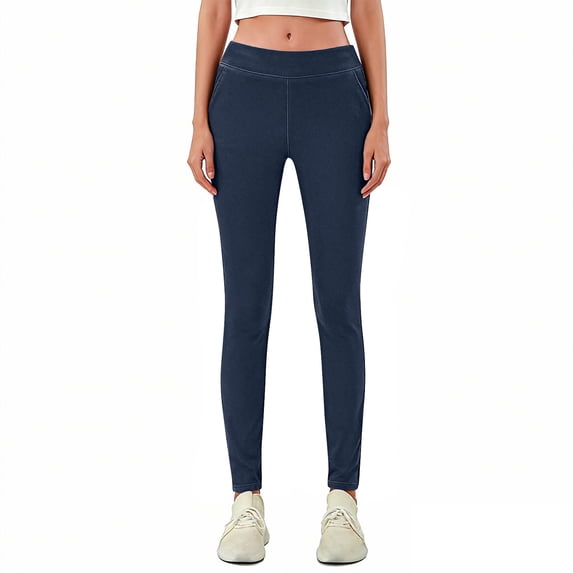 Womens High Waist Dress Pants with Pockets Business Casual Work for Women Stretchy Skinny Slacks Office
