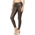 thumbnail image 1 of Womens High Waist Faux Leather Leggings Tight Pants, 1 of 4