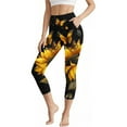 thumbnail image 1 of Womens High Waist Floral Printed Work Out Yoga Capri Pants Elastic Body-Shaping Yoga Pants Base Layer Pants, 1 of 7