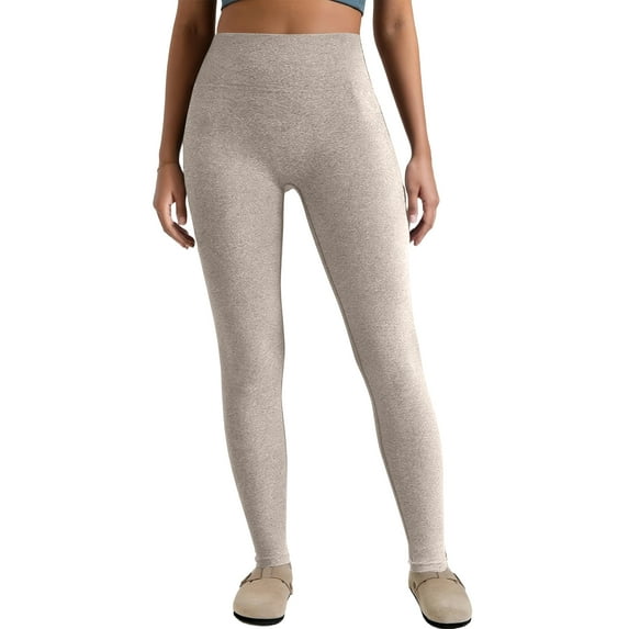 Womens High Waist Leggings Soft Comfy Cotton Spandex Yoga Lounge Gym Sports Athletic Pants