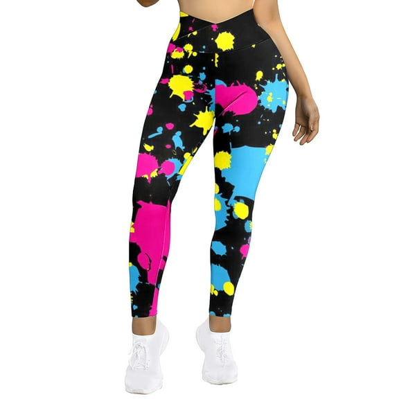 Womens High Waist Pant Soft Sport Yoga Leggings Workout Running Trousers Blue L