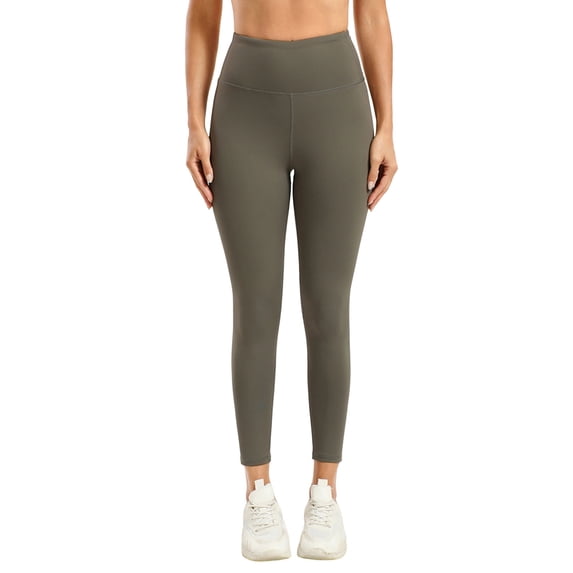 Womens High Waist Seamless Gym Leggings, Squat Proof Stretchable Tight Sports Pants for Yoga Workout Gray M