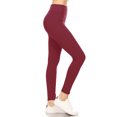 thumbnail image 1 of Womens High Waist Solid Peach Skin Yoga Work Out Pants Leggings for Regular and Plus, 1 of 2