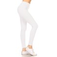 thumbnail image 1 of Womens High Waist Solid Peach Skin Yoga Work Out Pants Leggings for Regular and Plus, 1 of 2