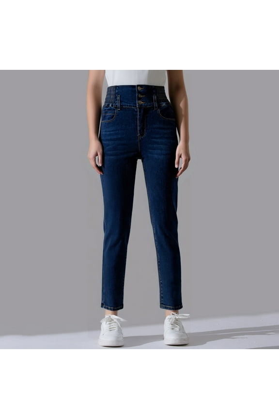 Womens High Waist Stretch Jeans 3 Button Push Up Lifting Skinny Colombian Jeans Jean Pants for Women Womens Jean Dress Pants Women Pants Jag Cords Jean Pants for Women Tall Tall Woman Clothes