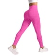 thumbnail image 1 of Womens High Waist Yoga Pants Full Length Workout Leggings Seamless Fitness Running Tights RD2 M, 1 of 4
