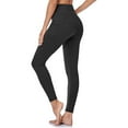 thumbnail image 1 of Womens High Waist Yoga Pants with Pockets,Workout Running Yoga Leggings for Women, Long Solid Color Hip Lift Fitness High Waist Elastic Exercise Yoga Pants Black M, 1 of 4