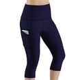 thumbnail image 1 of Womens High Waist Yoga Pants with Pockets Tummy Control Stretch Workout Running Athletic Leggings Solid Color Trousers, 1 of 2