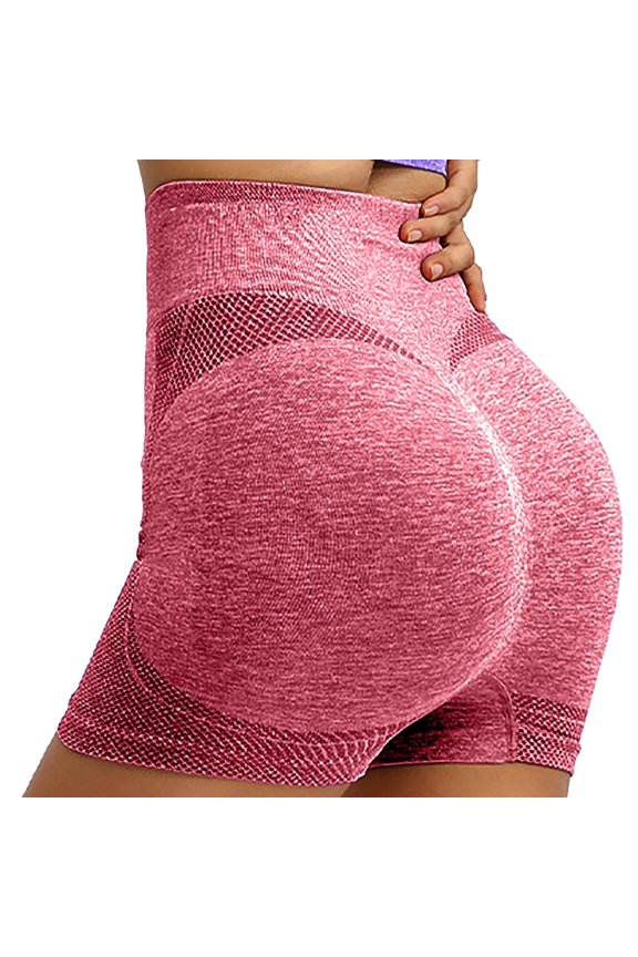 Womens High Waist Yoga Shorts 2026 Comfy Summer Solid Color Gym Workout Bermuda Shorts Beach Vacation Stretchy Running Beach Shorts