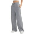 thumbnail image 1 of Womens High Waisted Baggy Sweatpants Light Gray M, 1 of 4